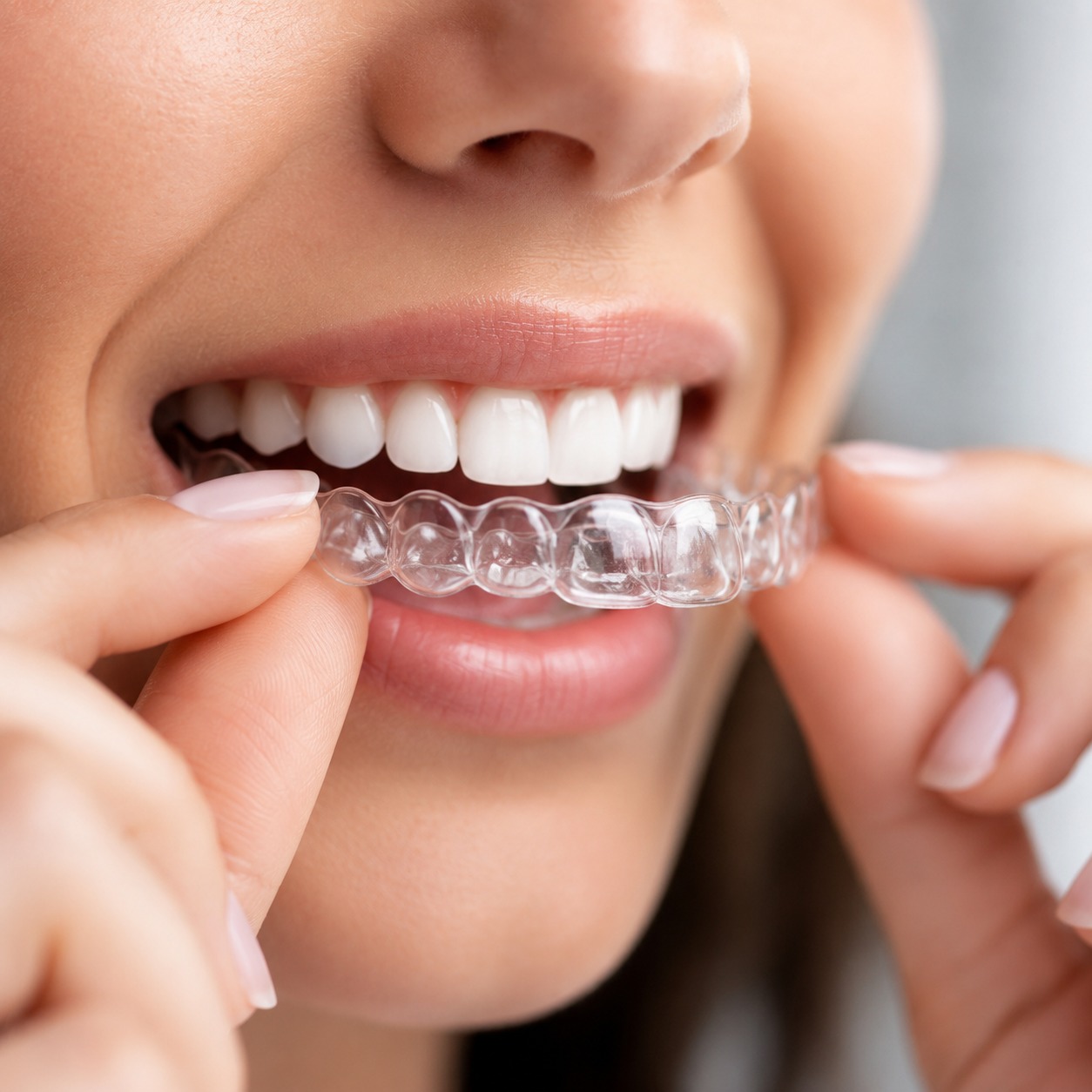 Trattamento di Allineatori trasparenti presso lo Studio Medico Dentistico del Dott. Fabrizio Avidano.